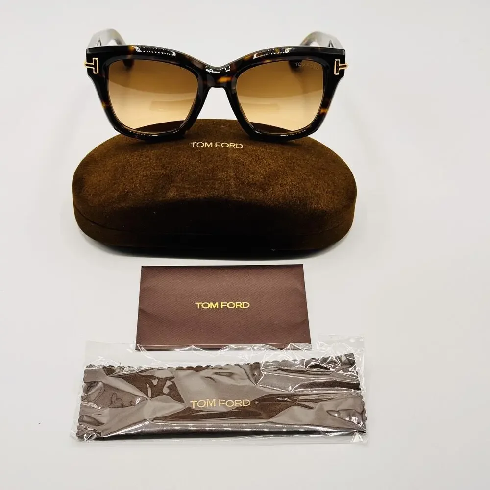 Tom Ford Sunglasses FT1329 52F Havana Butterfly Brown Gradient 53-20-140mm Italy